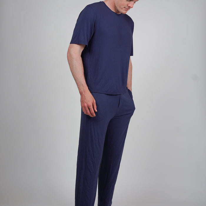Navy Men's Pajama Pants Set