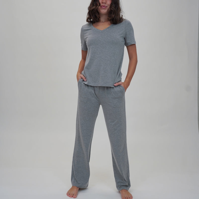 Fog Women's Pajama Pants Set w/ Full Length Shirt